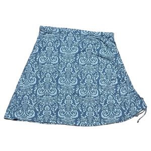 Title Nine Organic Cotton Bamboo Jersey Knit Side Cinch Skirt Sz S